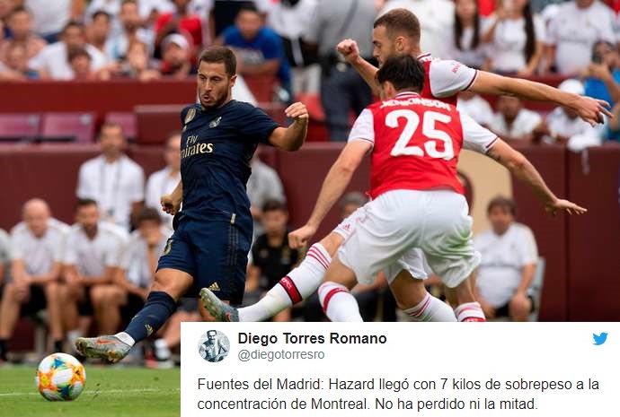 Eden Hazard arrived at Real Madrid 7kg overweight - Bóng Đá