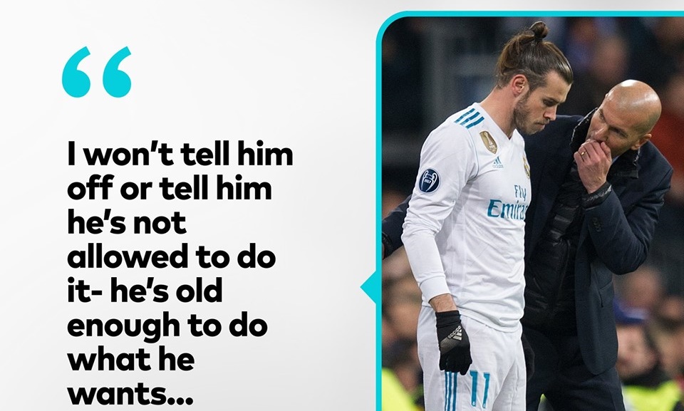 Zidane keeps on talk about Bale - Bóng Đá