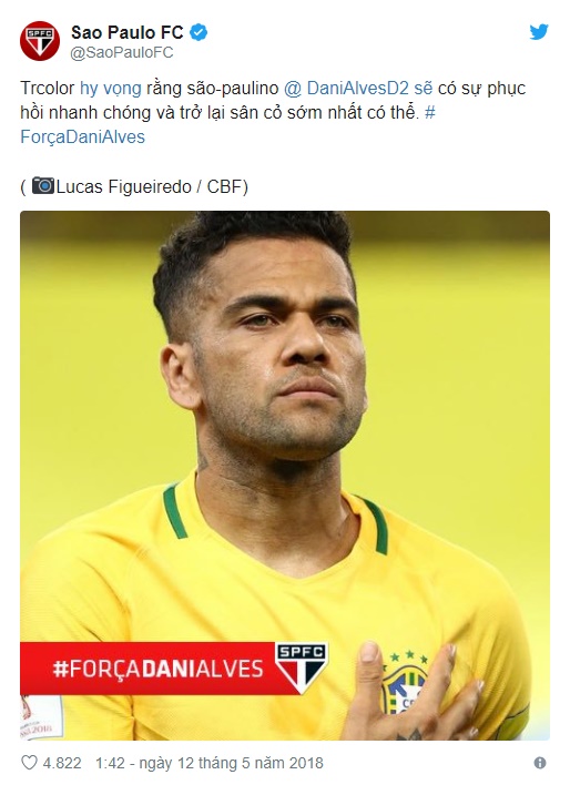 OFFICIAL: Dani Alves is a São Paulo FC player!  - Bóng Đá