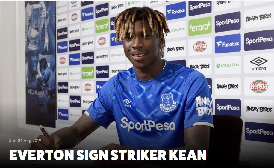 Everton Football Club confirm the signing of 19-year-old forward Moise Kean from Juventus! - Bóng Đá
