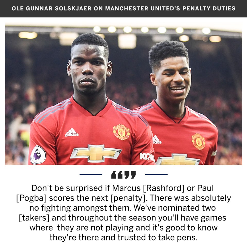Paul Labile Pogba and Marcus Rashford will continue to decide who takes penalties for Manchester United  - Bóng Đá