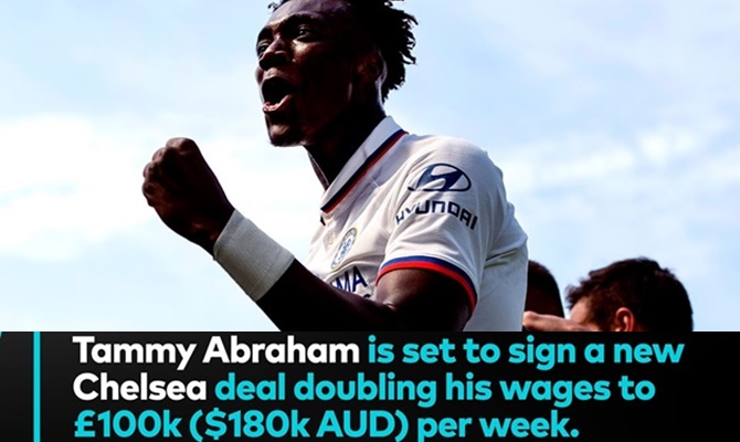 Tammy Abraham on 100K deal per week - Bóng Đá