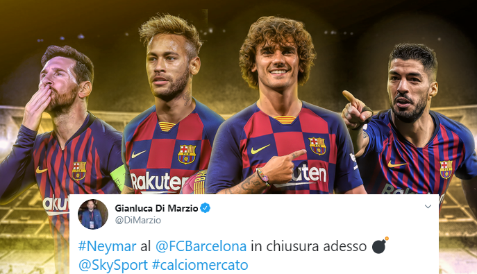 BREAKING: Barcelona are closing in on a deal with PSG to sign Neymar, per Di Marzio - Bóng Đá