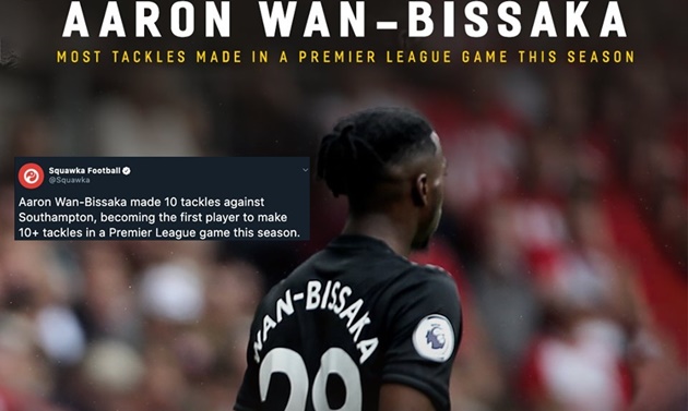 Wan-Bissaka is the first player made 10+ tackles this season - Bóng Đá