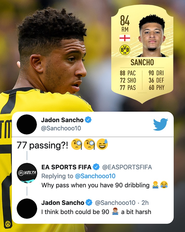 Sancho cãi nhau FIFA 20 - Bóng Đá