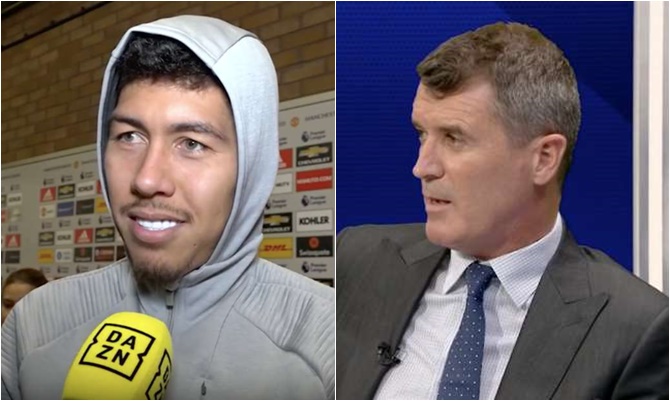 Roberto Firmino responds after Roy Keane rages at Man Utd and Liverpool players 'hugging' in the tunnel - Bóng Đá