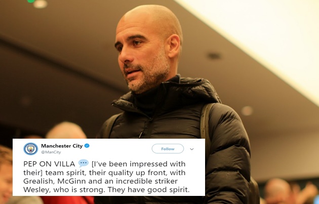 Pep Guardiola on Aston Villa - Bóng Đá