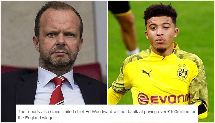 Man Utd working on Jadon Sancho transfer with Ed Woodward ready to meet Dortmund demands - Bóng Đá