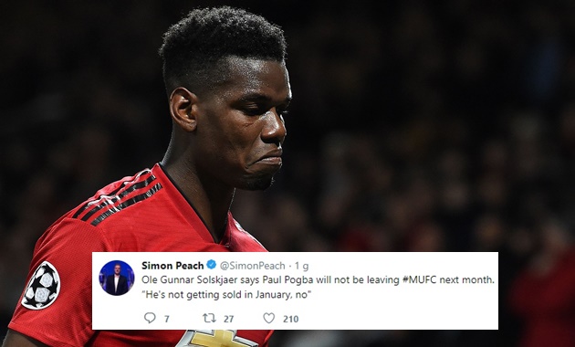 Solskjaer says Paul Pogba will not be leaving and says if sign someone - Bóng Đá
