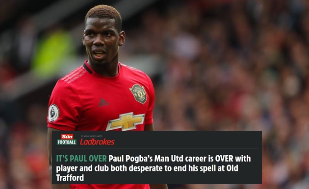 Paul Pogba’s Man Utd career is OVER with player and club both desperate to end his spell at Old Trafford - Bóng Đá