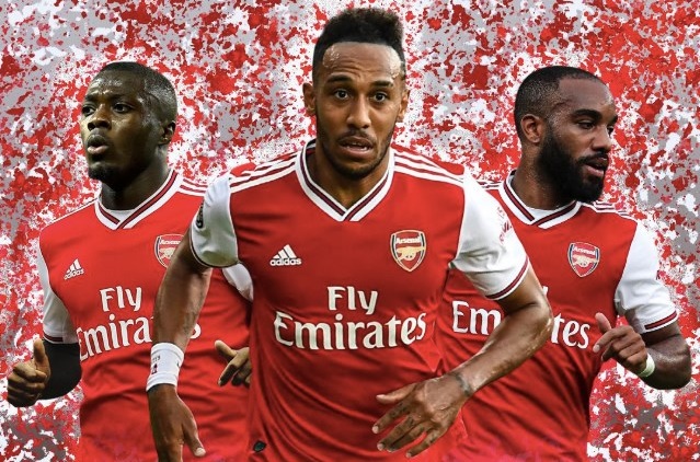 Lacazette, Aubameyang and Pepe all score in a game for Arsenal for the first time - Bóng Đá