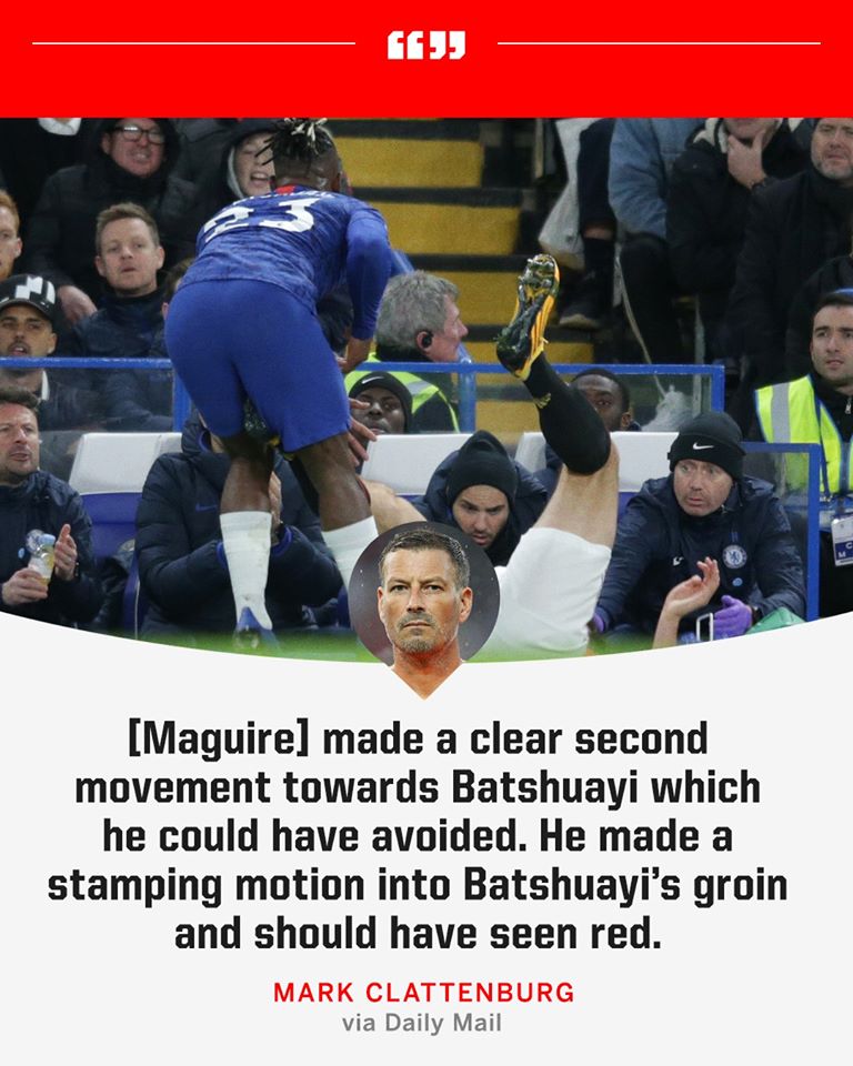 Former Premier League referee Mark Clattenburg confirms that Harry Maguire should have been sent off against Chelsea Football Club. - Bóng Đá
