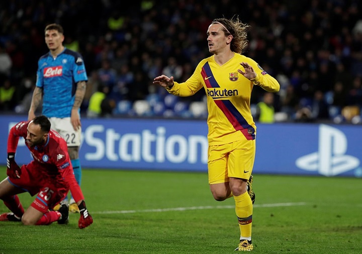 Thay Messi 'cứu' CLB, Griezmann giúp Barca giành lợi thế trước Napoli - Bóng Đá