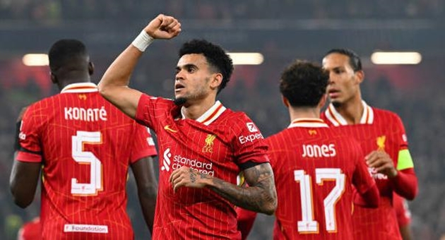 Liverpool 4-0 Bayer Leverkusen: Diaz lập hattrick; "The Kop" bay cao trên ngôi đầu