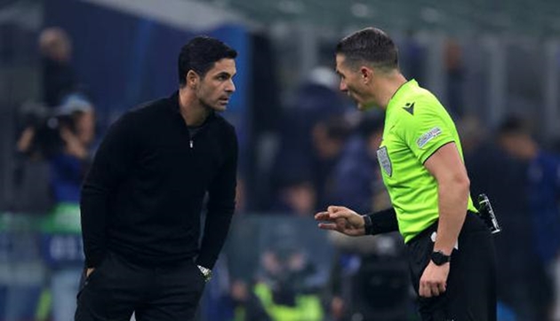 Thua sát nút Inter, Arteta chỉ trích trọng tài