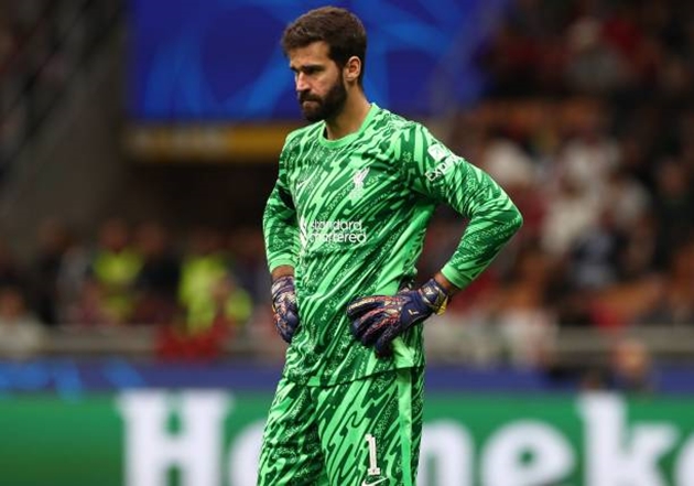 Alisson Becker khiến Liverpool lo sốt vó