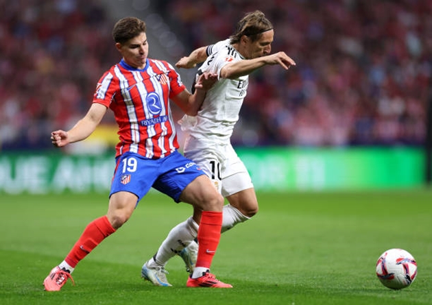 Julian Alvarez nhạt nhòa trong trận Derby Madrid