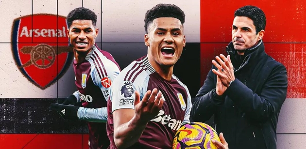 Arsenal gửi gắm hy vọng vào Rashford và Watkins: Chìa khóa ngăn Liverpool vô địch?