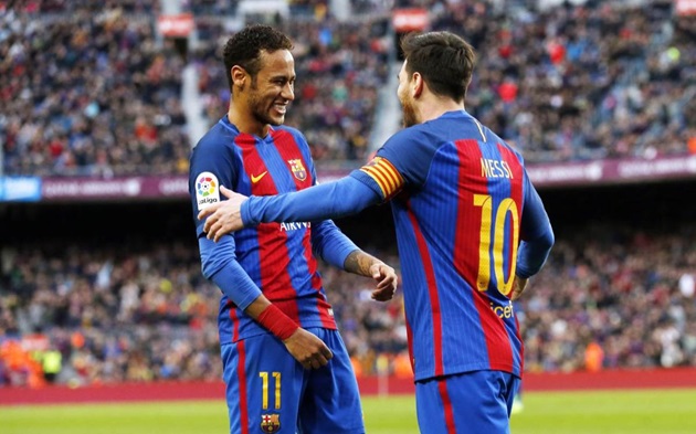 Neymar rời Barca hoàn toàn vì Messi