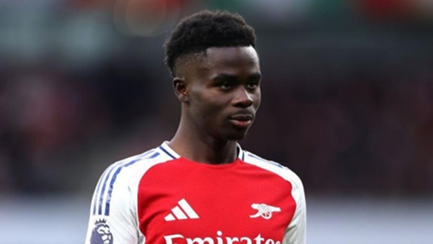 Ảnh bài viết Arsenal không vội vàng với Saka