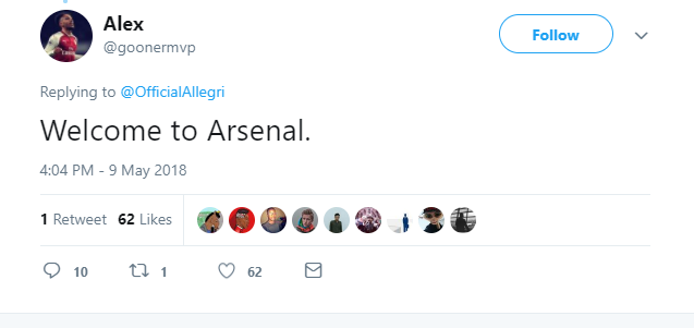 Fan Arsenal mời gọi Allegri về ghế nóng - Bóng Đá