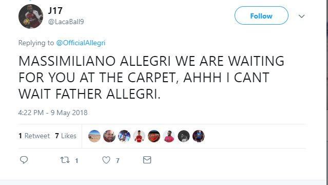Fan Arsenal mời gọi Allegri về ghế nóng - Bóng Đá
