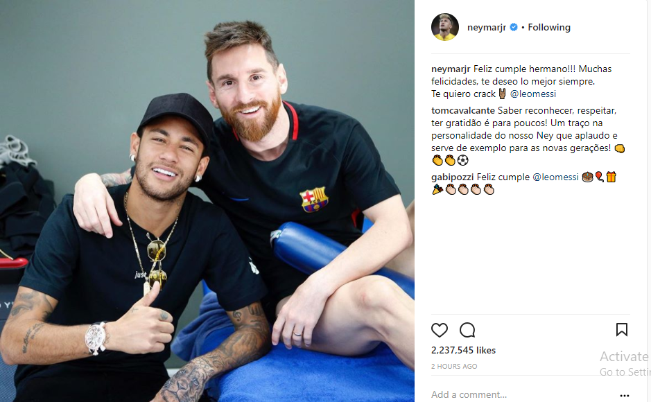Suarez, Puyol, Neymar gửi lời chúc sinh nhật đến Messi - Bóng Đá