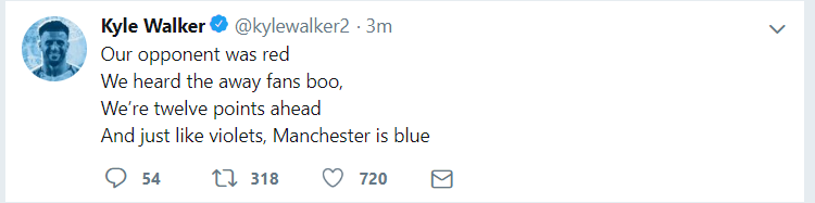 Hậu derby Manchester, Kyle Walker móc mỉa Man United bằng... thơ - Bóng Đá