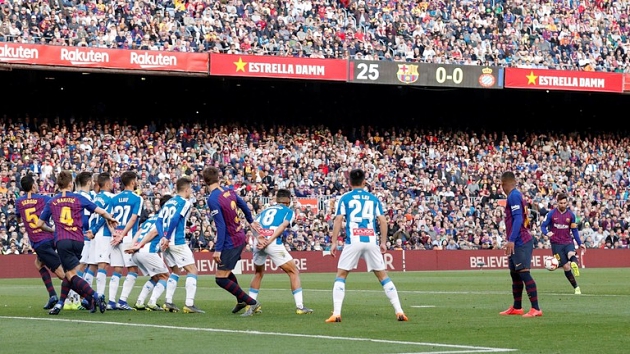 CĐV Barca trầm trồ với bàn thắng đá phạt kiểu panenka của Messi - Bóng Đá