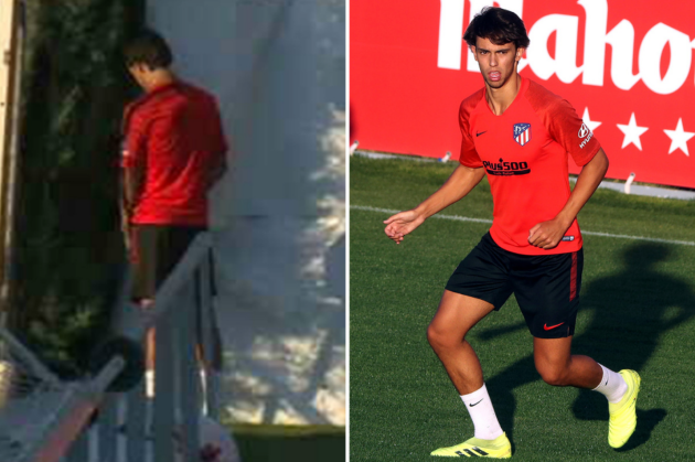 $203m recruit Joao Felix filmed urinating on tree during Atletico Madrid training - Bóng Đá
