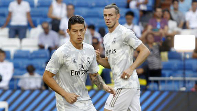 Bale and James left the Bernabeu 10 minutes before the end of the match - Bóng Đá