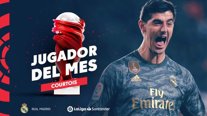 Courtois named LaLiga Player of the Month for January - Bóng Đá