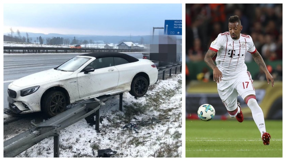 Boateng escapes uninjured from a car accident - Bóng Đá