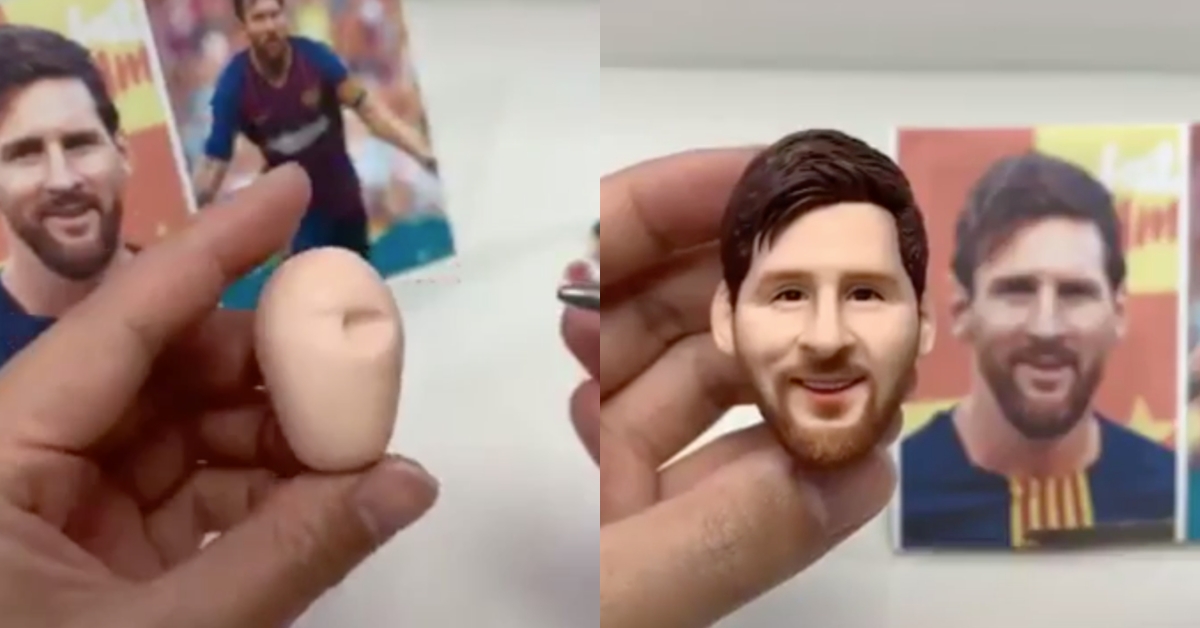 The artwork with Messi's face that went viral - Bóng Đá