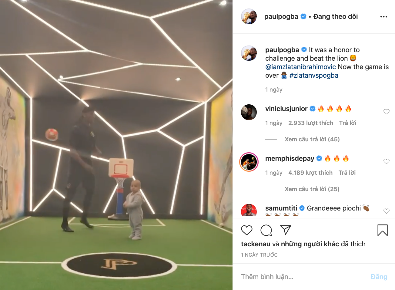 Ibrahimovic beats Pogba with new trick: Game over - Bóng Đá