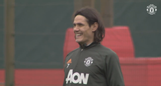 Three things spotted in Edinson Cavani's first Manchester United training session - Bóng Đá