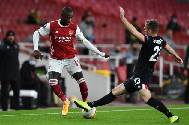 Arsenal fans cannot believe what Nicolas Pepe did in the first half against Dundalk - Bóng Đá