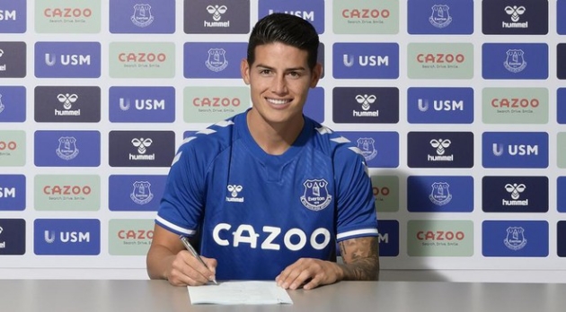 REVEALED: Everton DID sign James Rodriguez on a FREE transfer from Real Madrid last summer as director of football Marcel Brands - Bóng Đá