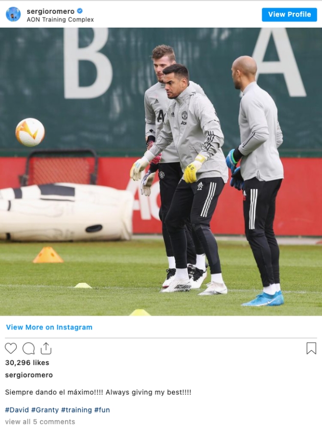Sergio Romero sends message to Manchester United fans - Bóng Đá