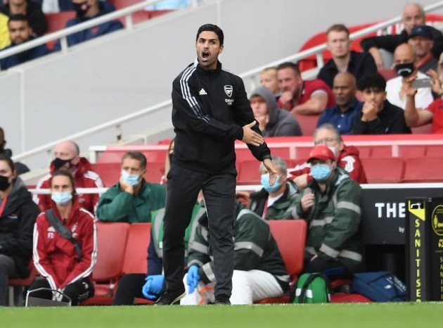 Arsenal boss Mikel Arteta was 