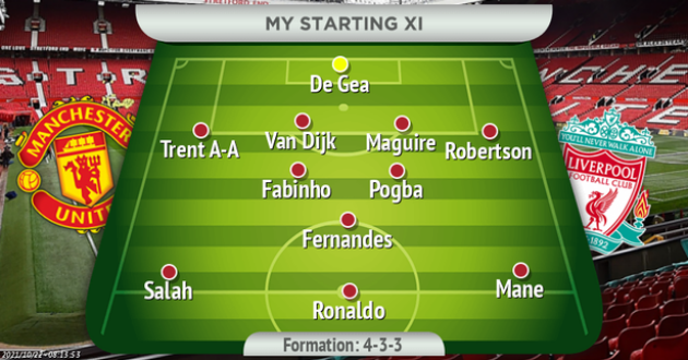 Ronaldo, Fernandes start but Pogba divides opinion - Manchester United and Liverpool FC combined line up - Bóng Đá
