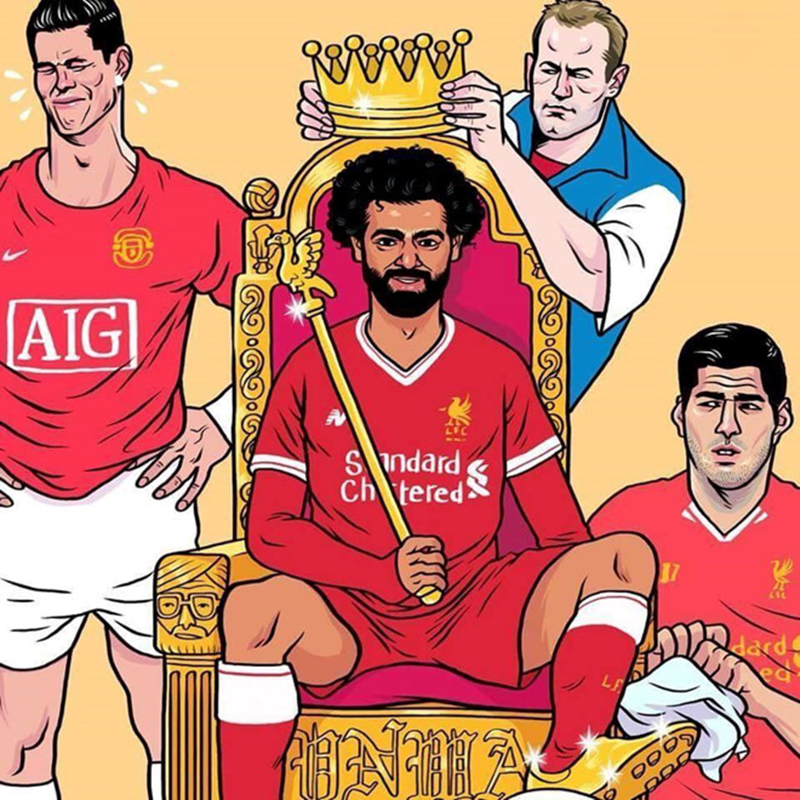 Hí họa Ronaldo khóc vì Salah làm vua ở Premier League - Bóng Đá