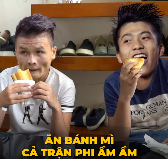 Ảnh troll: Công Phượng ủ mưu ghi bàn, Quang Hải bị 