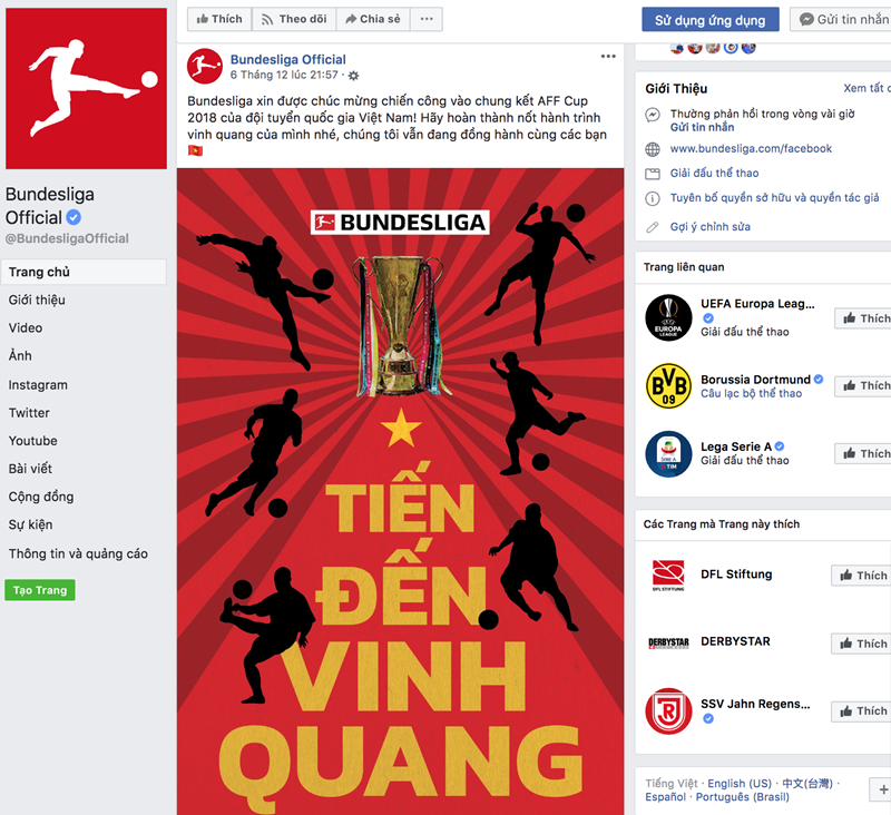 Sau La Liga, đến lượt Bundesliga gửi thông điệp cho tuyển Việt Nam - Bóng Đá