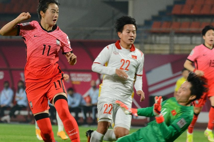 Tuyển nữ Việt Nam thua 0-3 trước Hàn Quốc ở Asian Cup 2022 - Bóng Đá