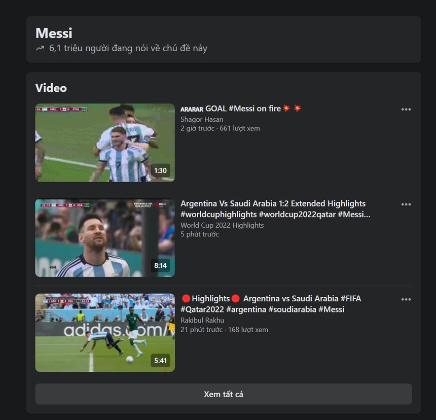 Hàng triệu người tìm kiếm tên Messi sau trận thua - Bóng Đá