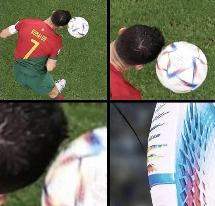 Tranh cãi vụ tóc của Ronaldo đã chạm vào bóng - Bóng Đá