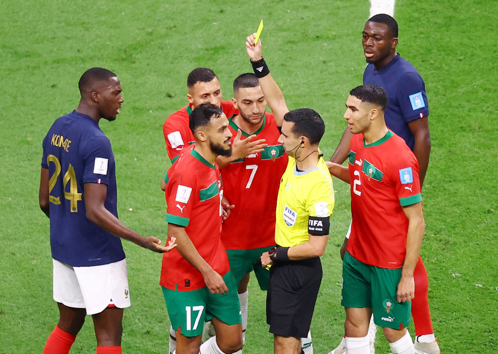 Maroc kiện trọng tài bắt chính ở trận thua Pháp - Bóng Đá
