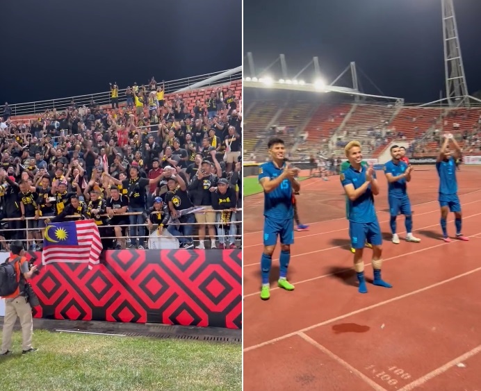 CĐV Malaysia hát mừng chiến thắng của Thái Lan - Bóng Đá