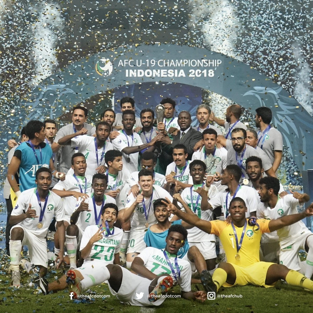 Nhà vô địch: U20 Saudi Arabia là đương kim vô địch của giải. Có 7 đội bóng khác từng vô địch U20/U19 châu Á trong quá khứ là Trung Quốc, Iraq, Iran, Nhật Bản, Hàn Quốc, Syria và Qatar. Trong đó, Hàn Quốc đã lên ngôi giải đấu này nhiều lần nhất (12).